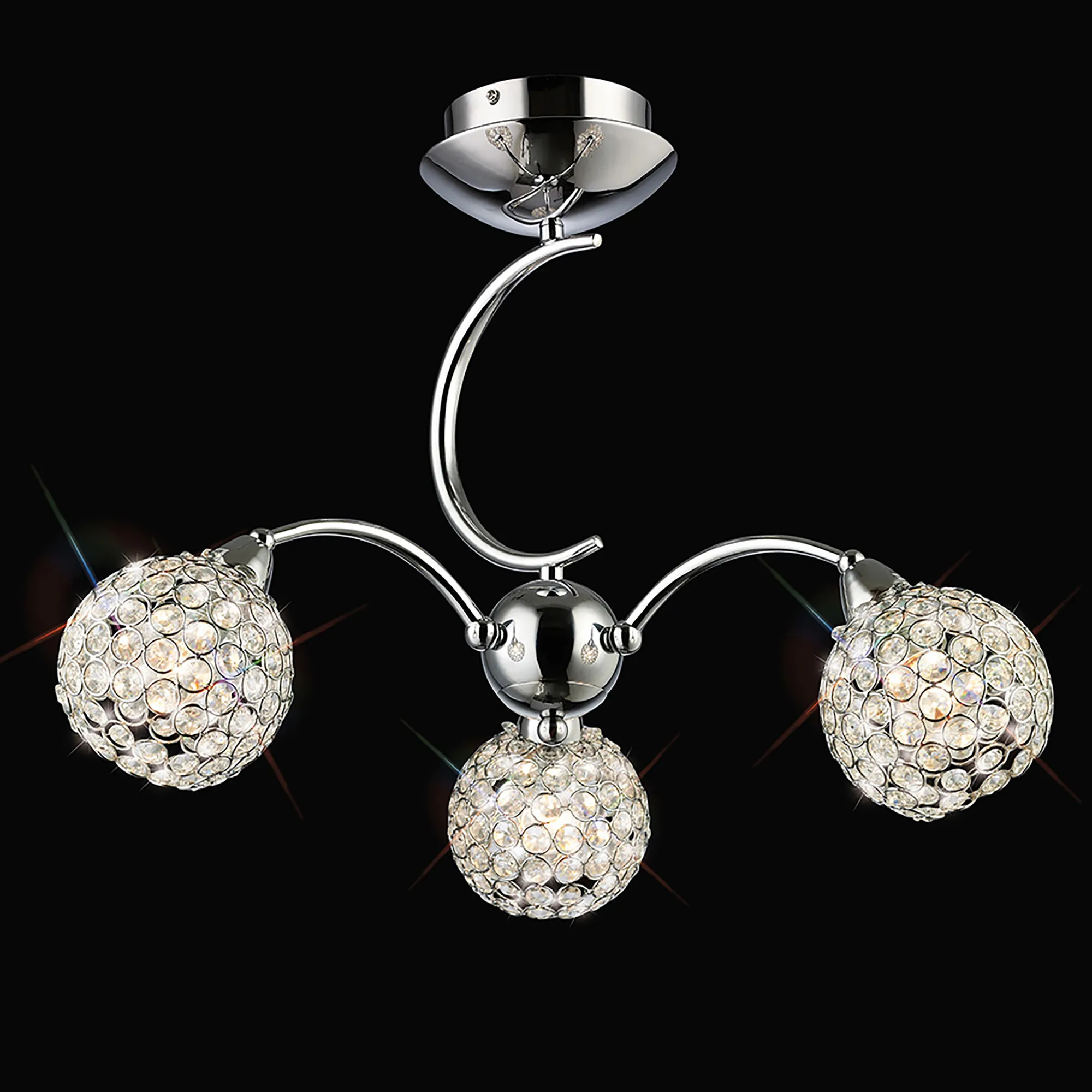 Escado Crystal Ceiling Lights Diyas Flush Crystal Fittings Escado Crystal Ceiling Lights Diyas Flush Crystal Fittings